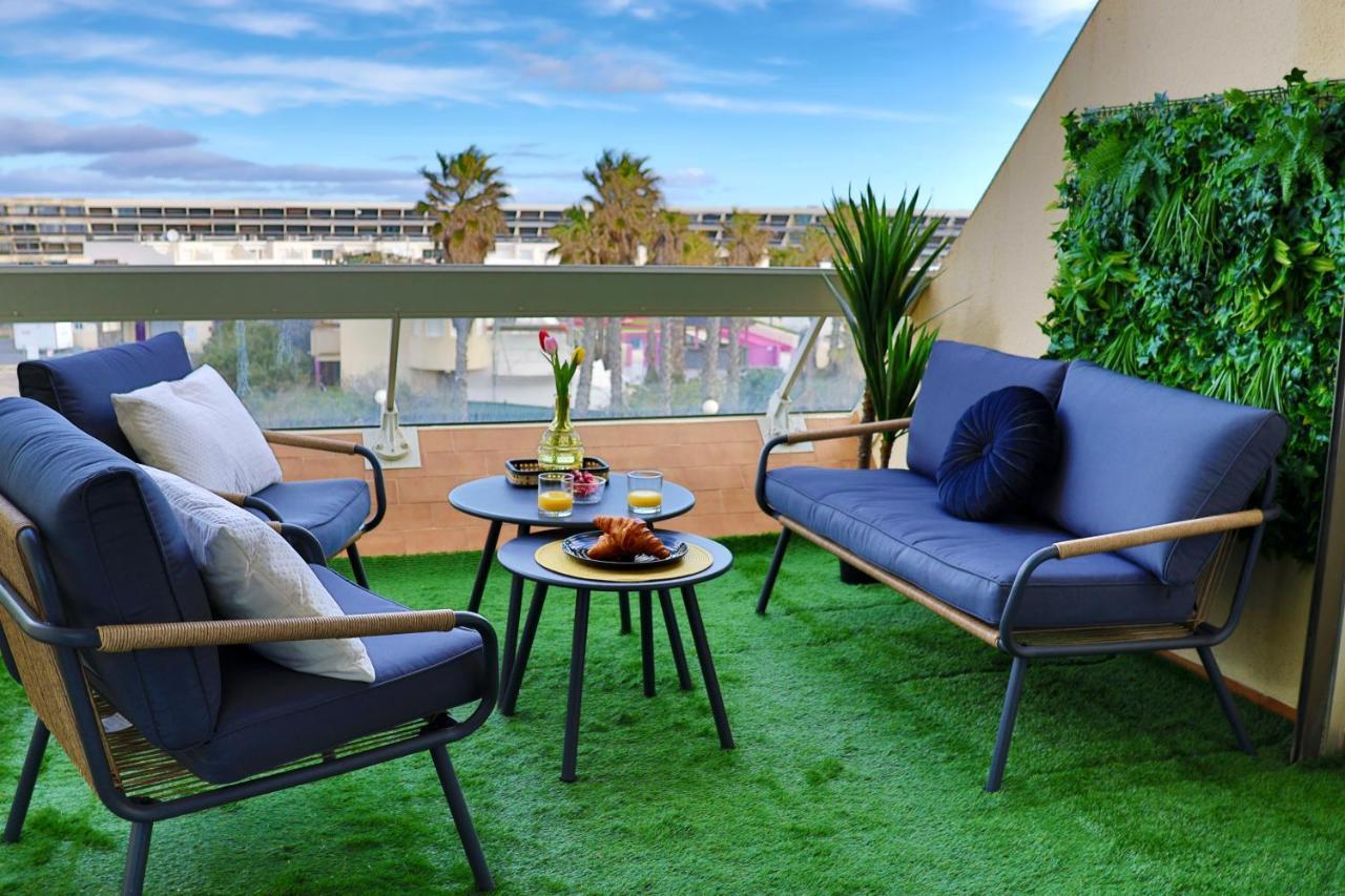 'Cap Confession' - Naturiste - Sea View - Beach - Parking -Air Conditionaire Agde Kültér fotó